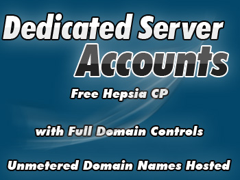 Half-priced dedicated servers accounts
